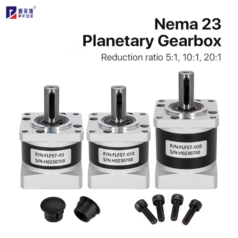 Nema23 Stepper - FLF57-05 유성 기어 박스 모터 감속기,