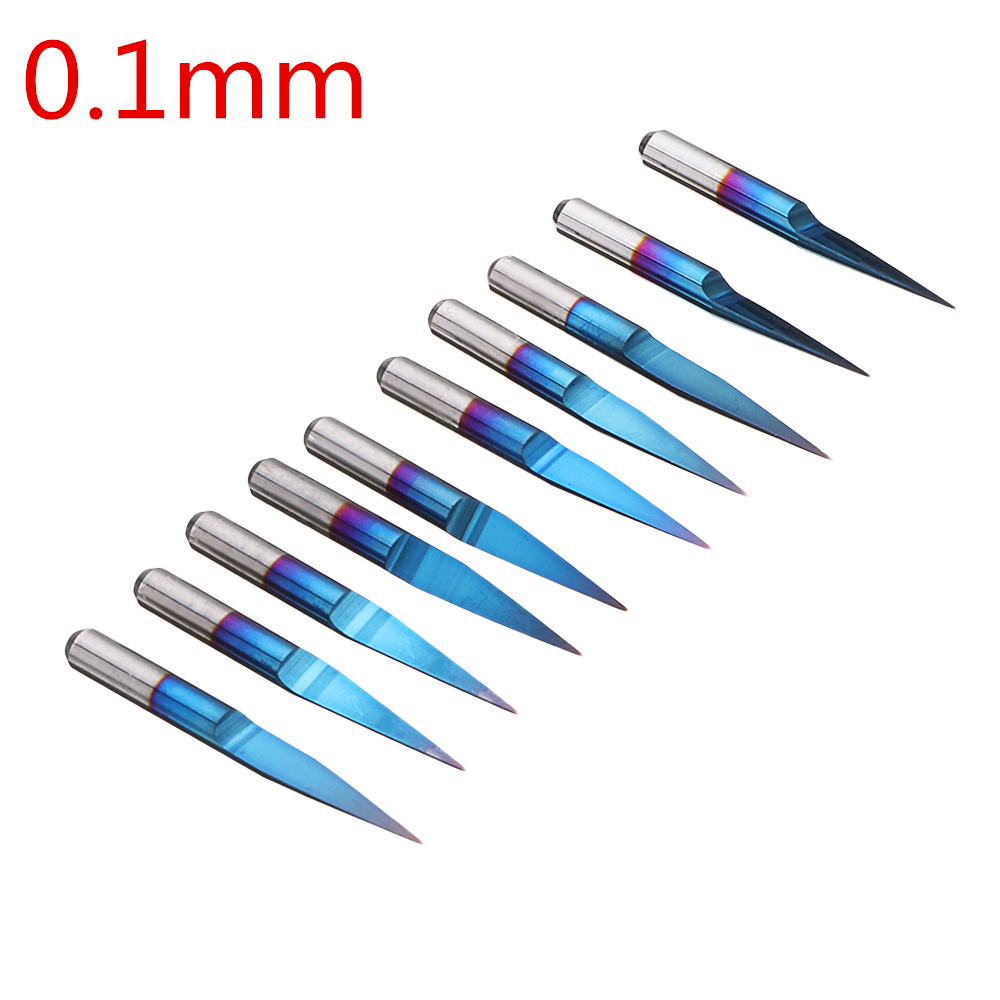 Cnc Bits - 3.175mm 블루 코팅 PCB 3D 밀링