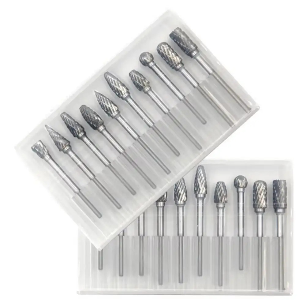 Carbide End Mill - 10개입 초경 로터리 버 세트 3mm
