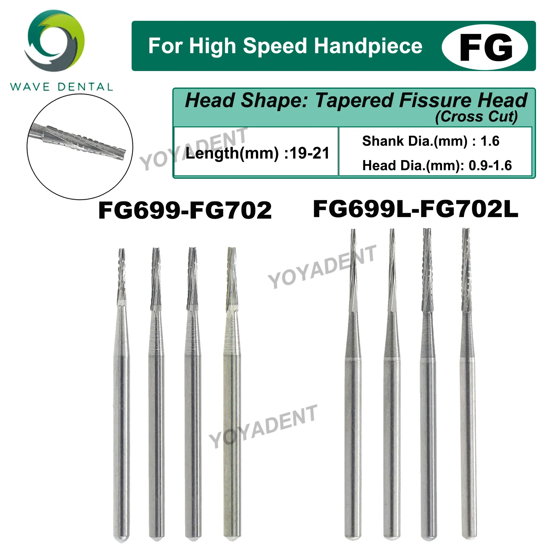 Carbide End Mill - PRIMA WAVE 치과용 버 텅스텐 카바이드