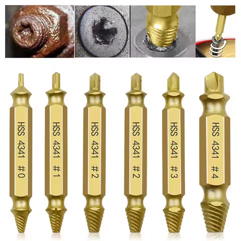 Drill Bit Set - 손상된 나사 제거 드릴 비트 세트,