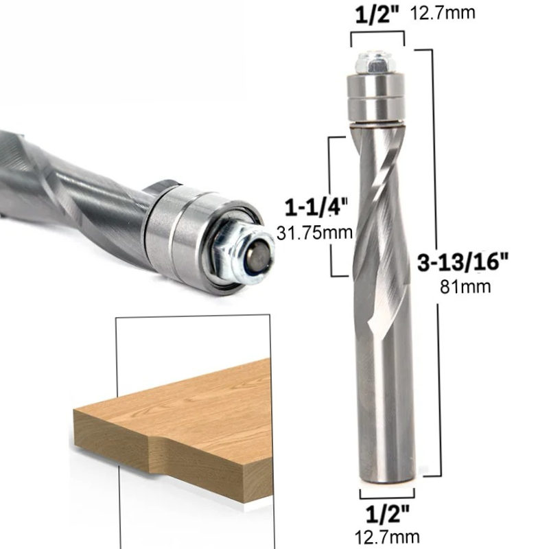 1/2인치 12mm 생크 플러시 트림 솔리드 카바이드  - Cnc Bits 리뷰 및 가격