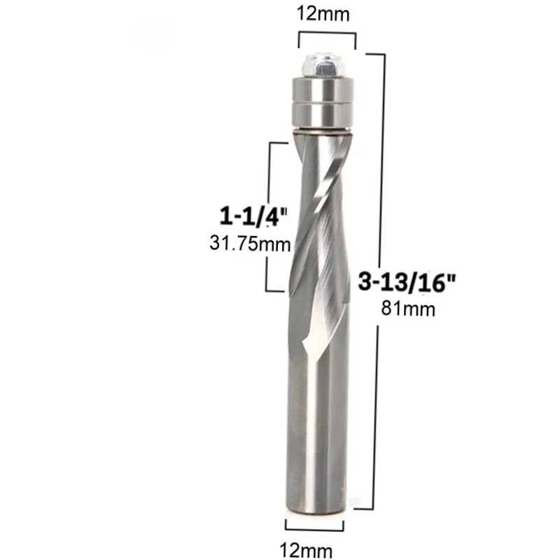 1/2인치 12mm 생크 플러시 트림 솔리드 카바이드  - Cnc Bits 리뷰 및 가격