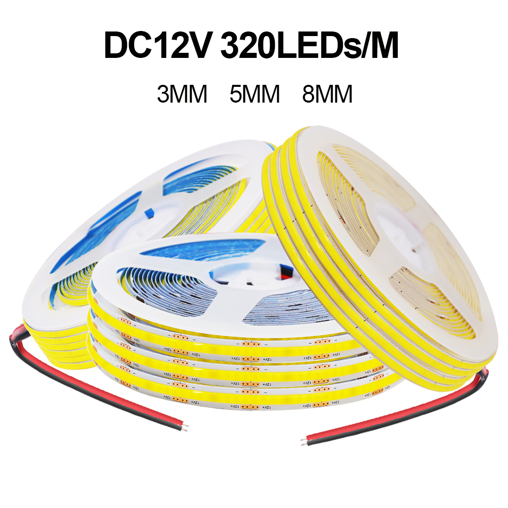 3MM 5MM 8MM COB 스트립 5V 12V 320 - Linear Rod 8Mm 리뷰 및 가격