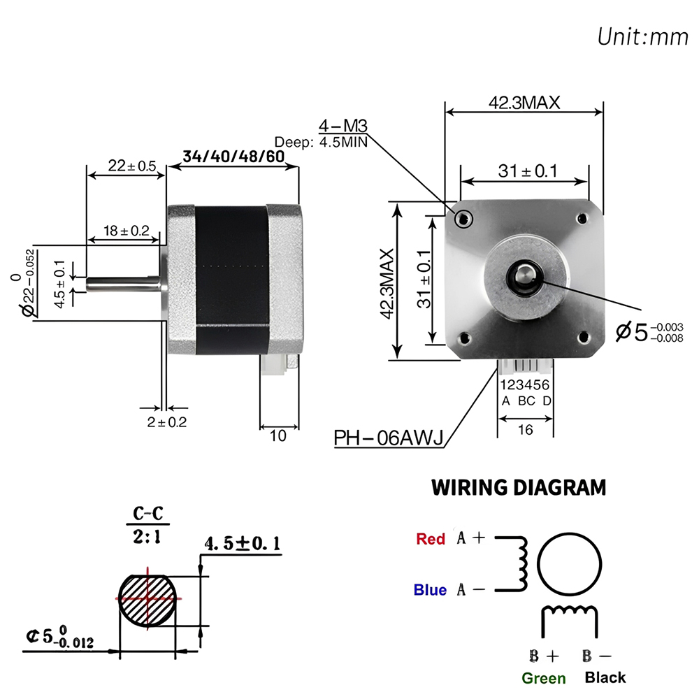 Nema 17 42mm 스테퍼 모터 오픈 루프 고 토크 - Stepper Motor Nema17 리뷰 및 가격