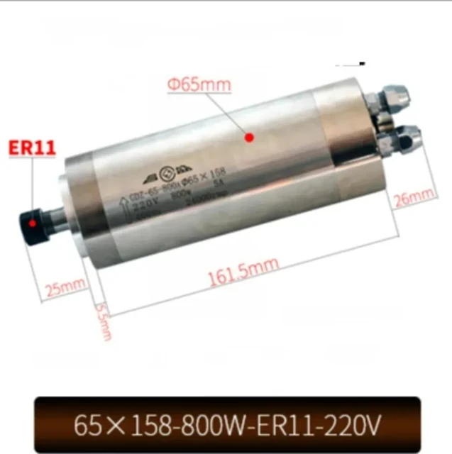 65X158-800W-ER11-220V CNC 수냉식  - Water Cooled Spindle 리뷰 및 가격