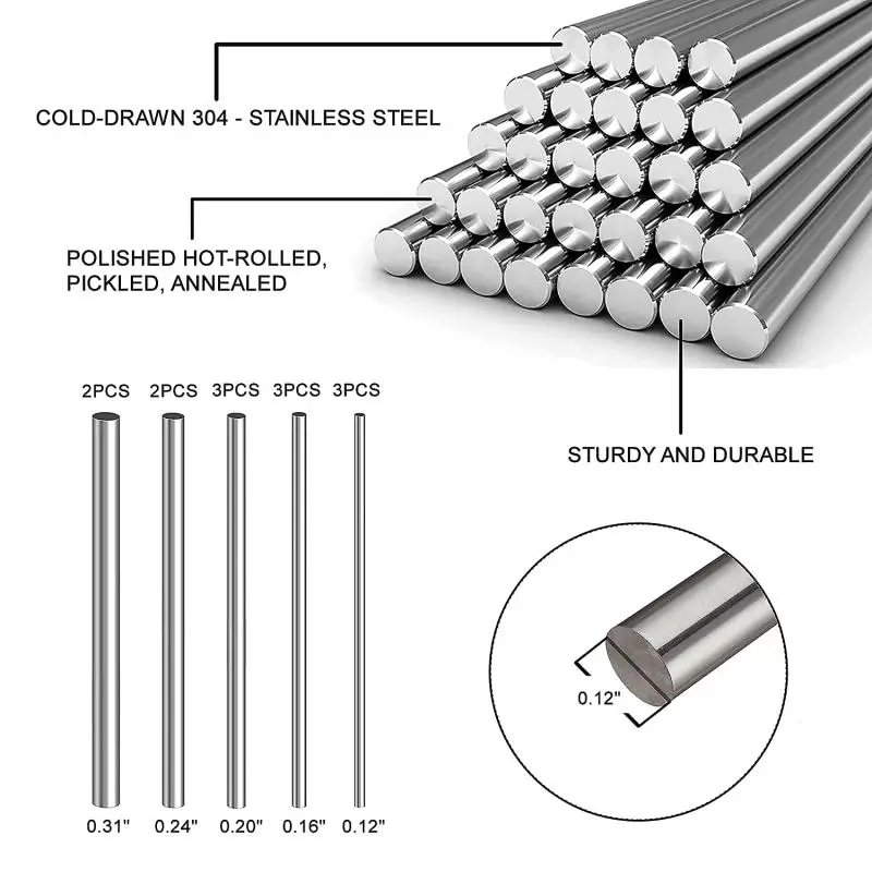 10/25Pc Stainles 강철 단단한 둥근 막대  - Linear Rod 8Mm 리뷰 및 가격