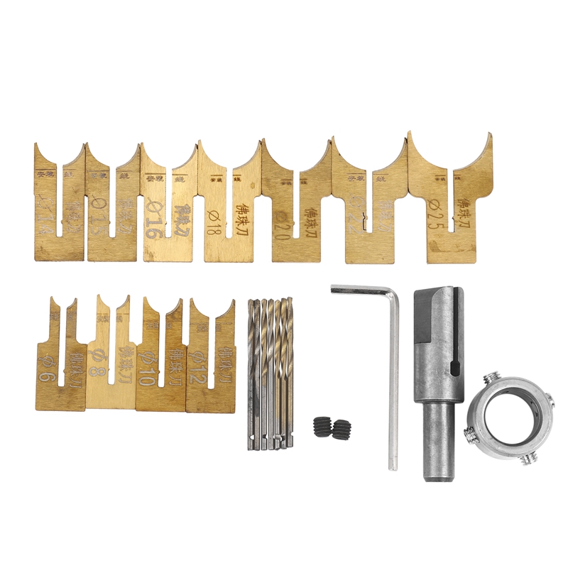 나무 구슬 드릴 비트 볼 블레이드 밀링 커터 세트 24 - Drill Bit Set 리뷰 및 가격