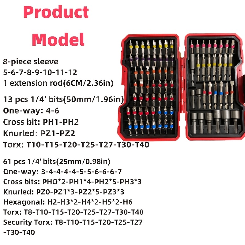 83피스 스크류드라이버 비트 세트, 임팩트 드라이버 드 - Drill Bit Set 리뷰 및 가격