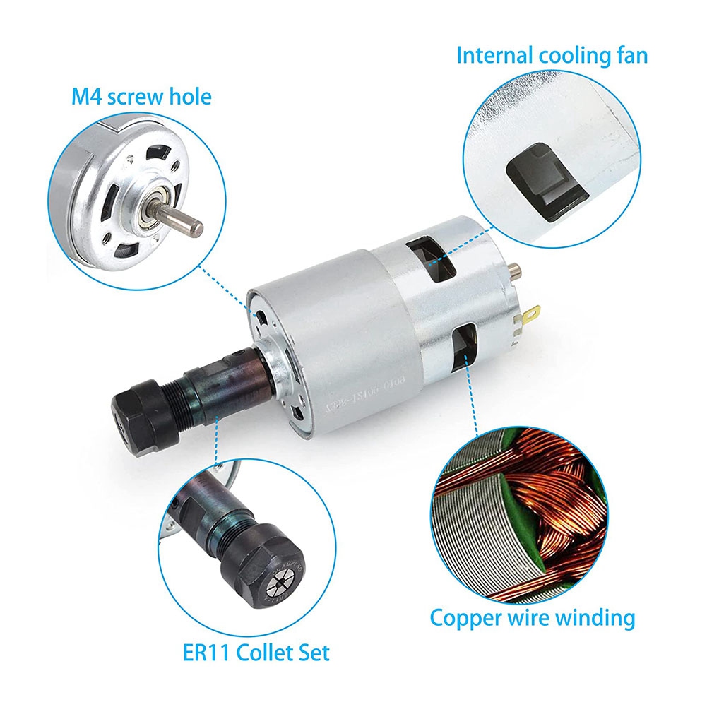 다기능 DC 모터 CNC 775 스핀들 모터 100W  - 3018 Cnc 리뷰 및 가격