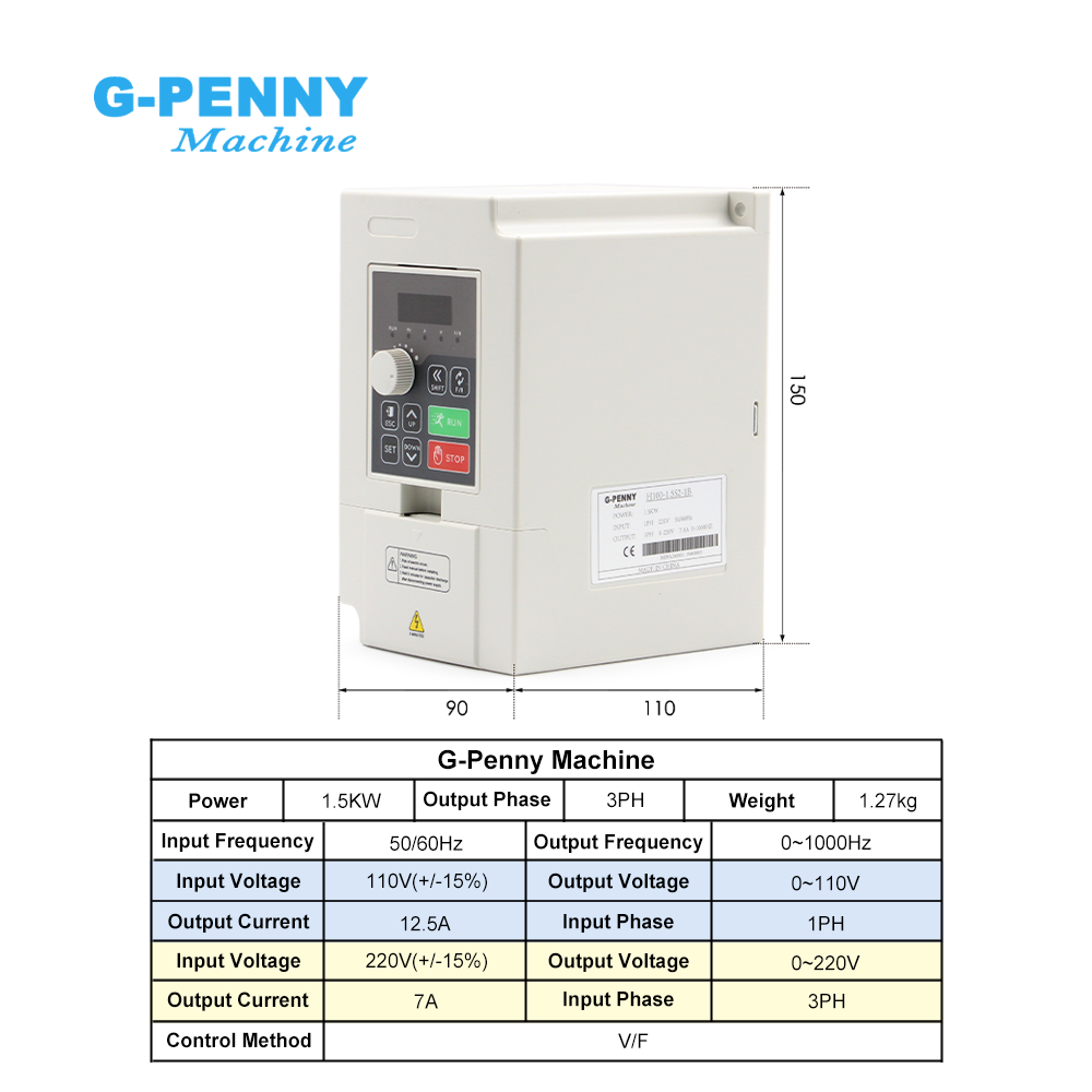 G-Penny CNC 1.5KW ER16 65mm 4개 - Water Cooled Spindle 리뷰 및 가격