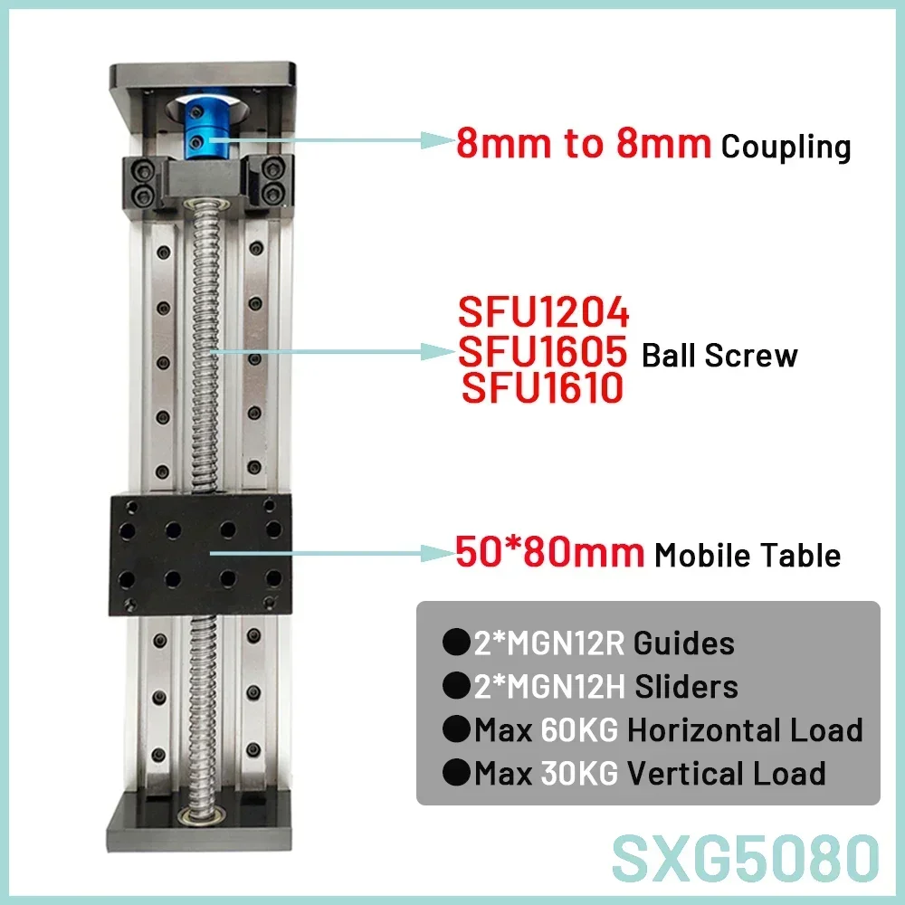 이중 사각형 선형 가이드 슬라이딩 테이블, SFU 12 - Ball Screw 리뷰 및 가격