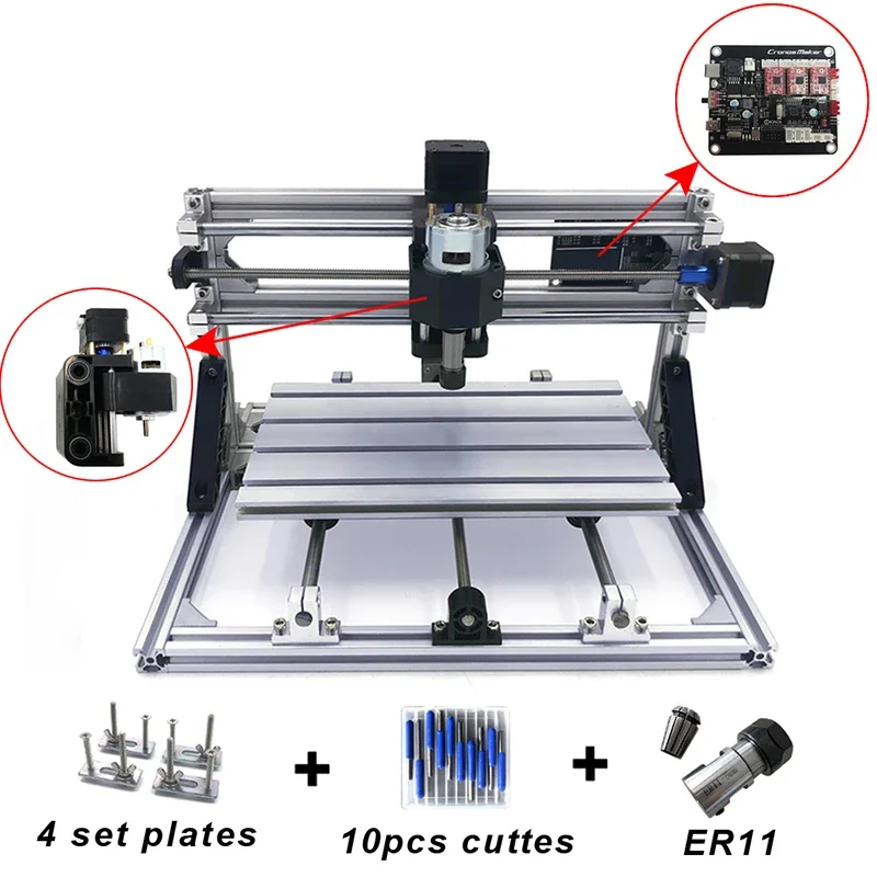 1pc 조각 기계 미니 레이저 CNC 목공 풀 메탈 프 - 3018 Cnc 리뷰 및 가격