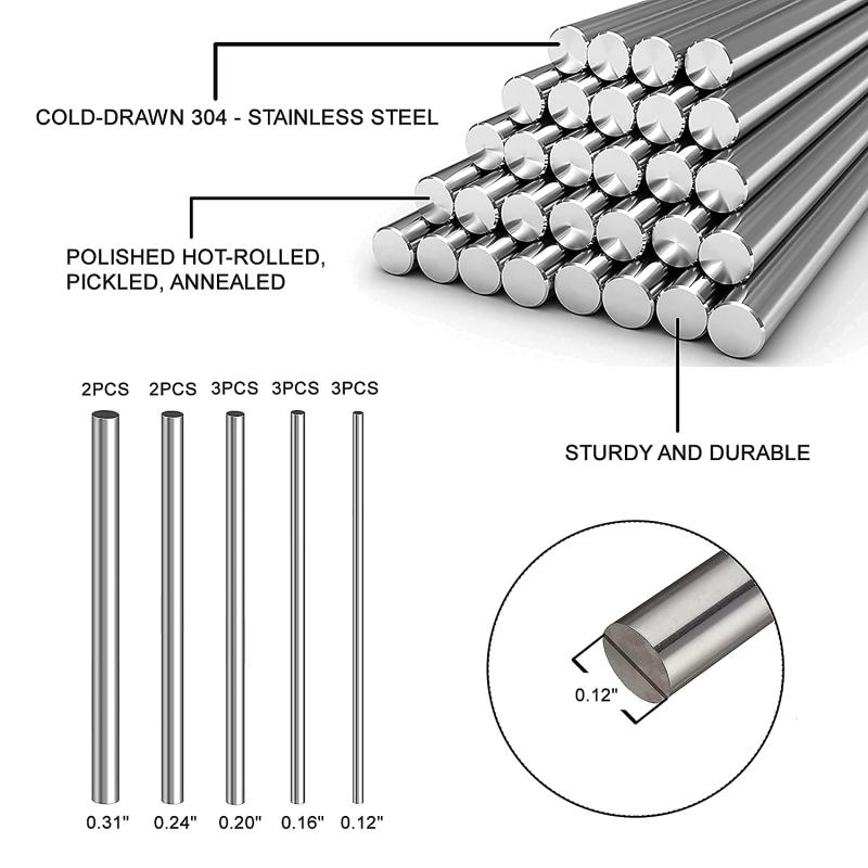 1/5Pc Stainles 강철 단단한 둥근 막대 선반 - Linear Rod 8Mm 리뷰 및 가격