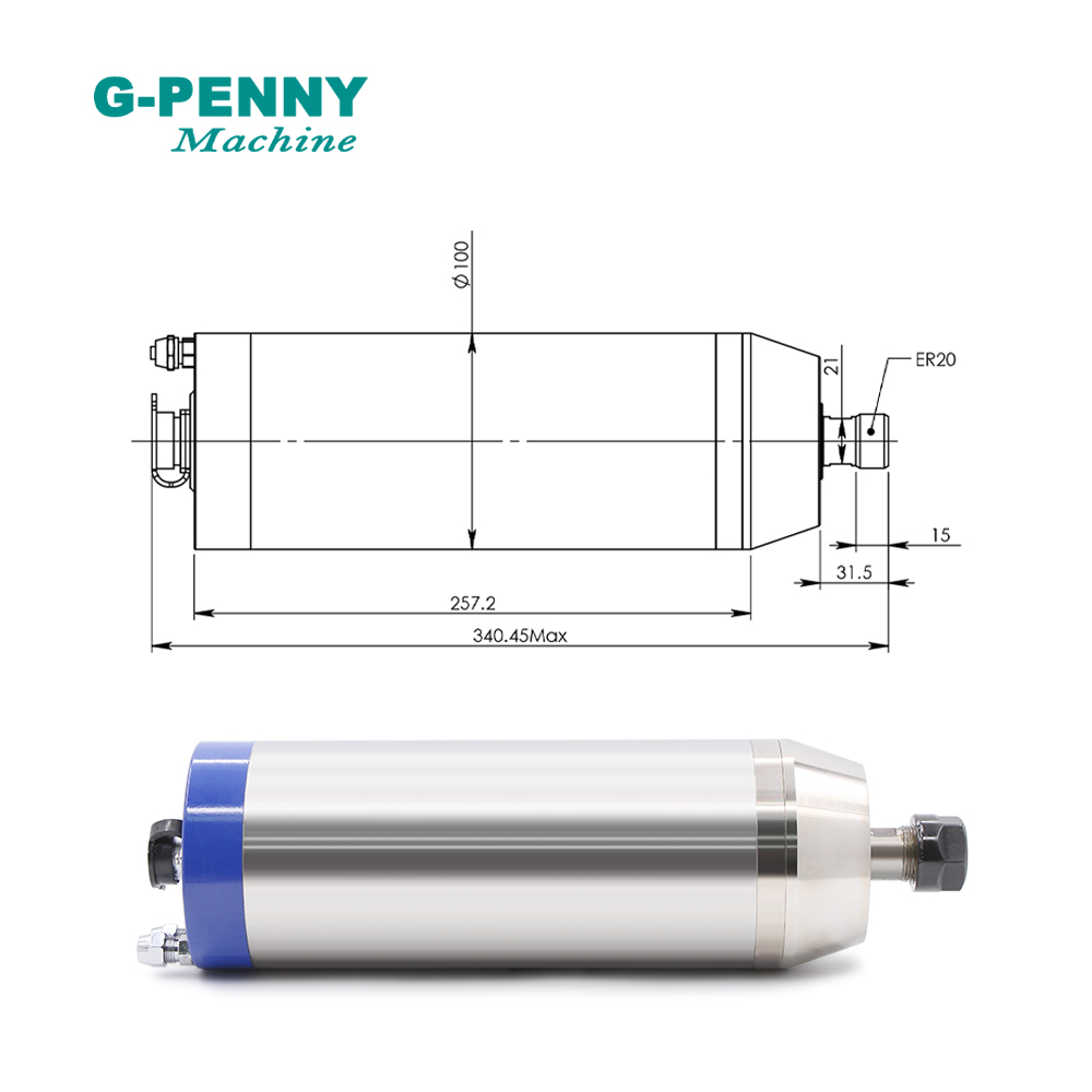 G-PENNY 3.7kw ER20 금속 가공 스핀들 모 - Water Cooled Spindle 리뷰 및 가격