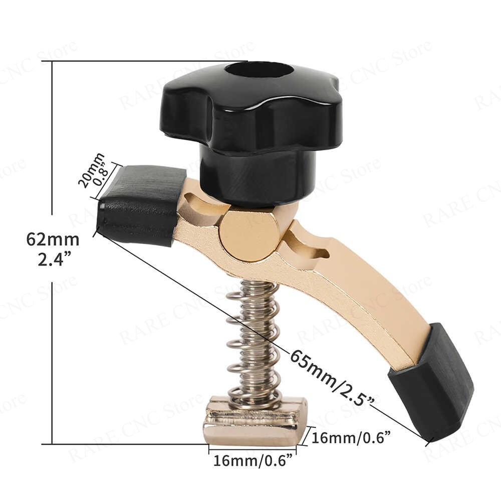 2PCS 알루미늄 합금 T-트랙 홀드다운 클램프 T-슬 - 3018 Aluminium Cnc 리뷰 및 가격